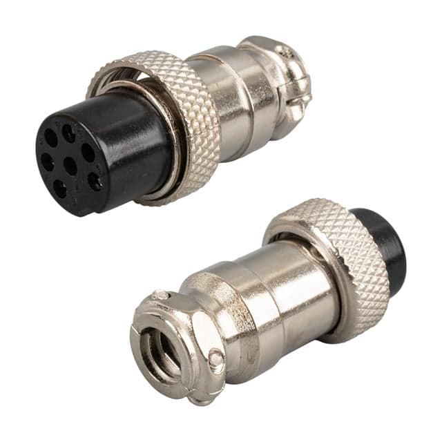 7 Pin Metal Dişi Konnektör Mayk Fiş (M16 - 16Mm)