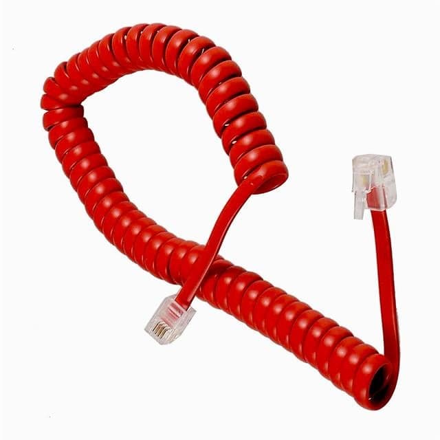 Powermaster PM-3344 Kırmızı Telefon Spiral Kablosu
