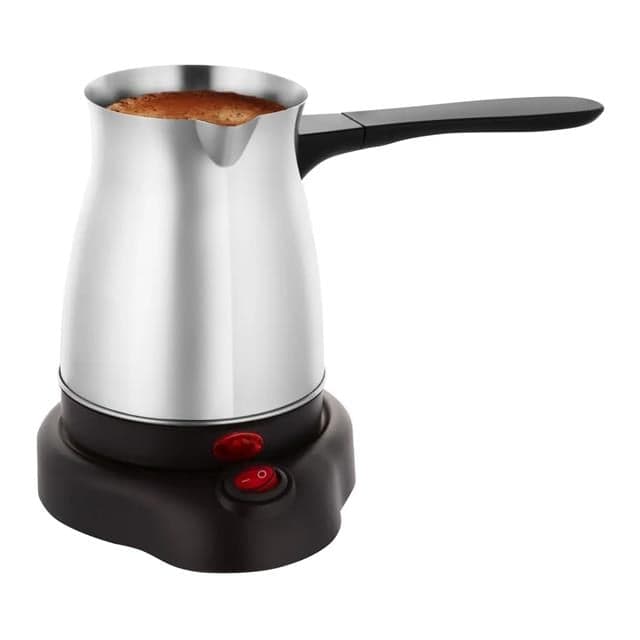 Crown CRW-7104 600W 6 Fincan Elektrikli Türk Kahve Makinesi Paslanmaz Çelik Inox Cezve AC220V
