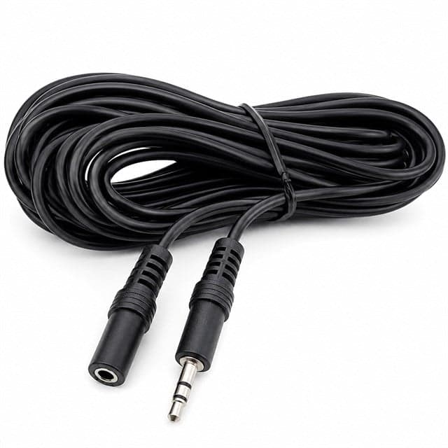 Elektromer EL-8942 Siyah 3.5mm Stereo Erkek/Dişi 10 Metre Uzatma Kablo