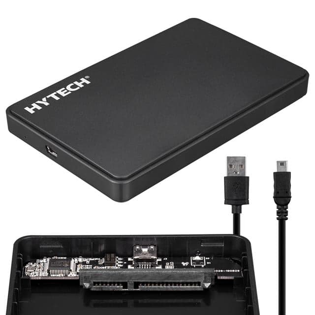 Hytech HY-HDC21 2.5" USB 2.0 SATA Harici Hard Disk Kutusu Siyah