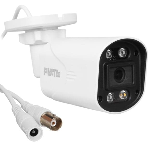 Plato PL-29098 5MP 2.8MM 4 Warmled Fullcolor Plastik Kasa AHD Analog Bullet Güvenlik Kamerası