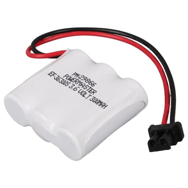 Powermaster EF-36300S 3.6 Volt 300mAh Ni-MH 3'lü Kısa İnce Telsiz Telefon Pili 31x32x11mm
