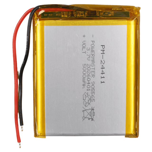 Powermaster PM-24411 3.7V 5.000mAh 905565 Soketsiz Lityum Polimer (Li-Po) Batarya Şarj Edilebilir Pil