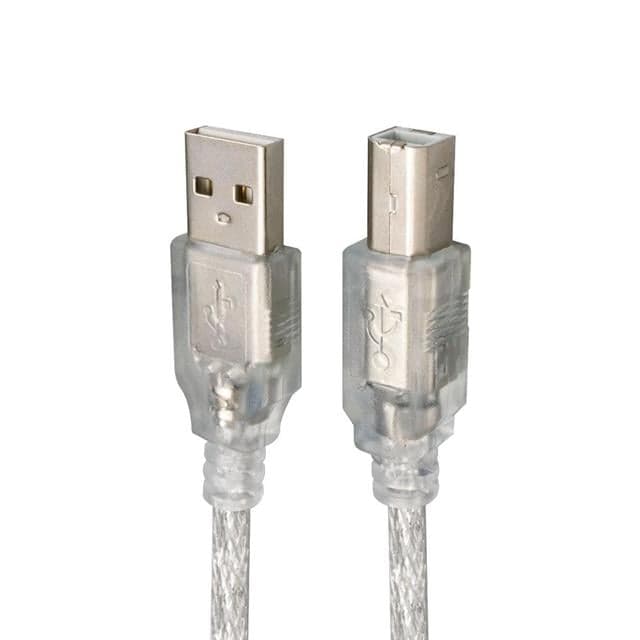 S-Link SL-U2007 7 Metre USB2.0 Yazıcı Kablosu Şeffaf Kalın Örgülü Yazıcı ve Tarayıcı Bağlantı Kablosu