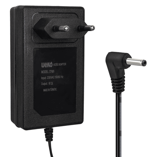 Weko WK-37909 9 Volt - 3 Amper 3.5*1.35 Mm Uçlu Yerli Üretim Priz Tipi Adaptör