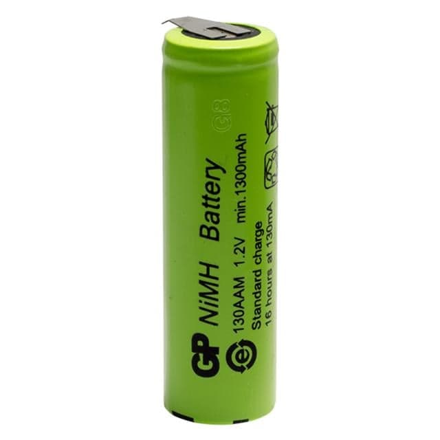 GP 1300mA 1.2V Düz Kafa Puntalı Aa Kalem Pil 130AAM