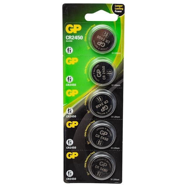 GP CR2450 3 Volt Lityum 5'li Pil