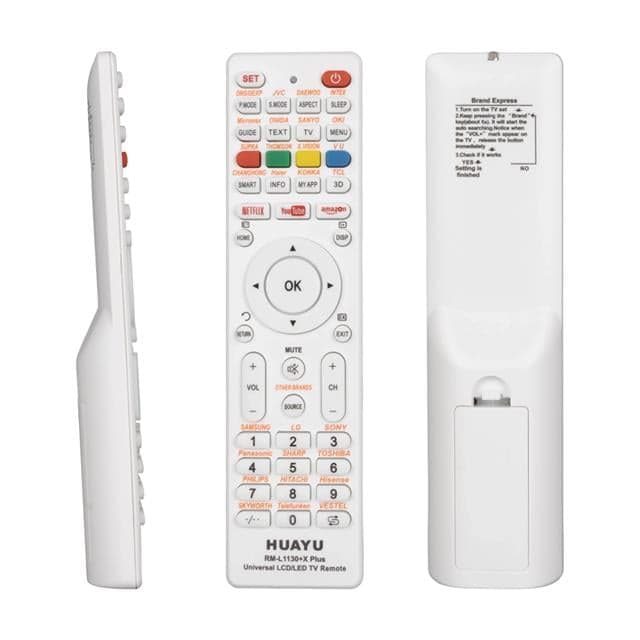 Huayu RM-L1130+X Plus Beyaz Universal LCD LED TV Kumanda