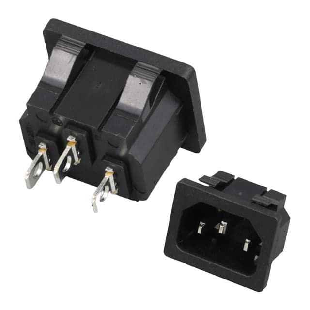 Powermaster IC-212B C14 Power Soket Erkek Kulaksız AS-04