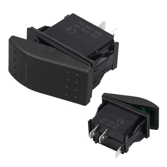 PowerMaster İnce Işık Sembollü Işıklı 3 Pinli On-Off 12-24V Marin Switch