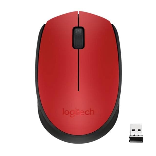 Logitech M171 USB Kırmızı Kablosuz Mouse