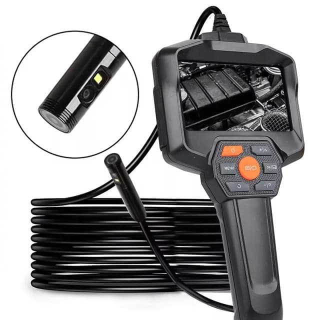 PowerMaster PM-14282 4.3'' 1080p LCD Ekranlı Çift Kameralı Dijital Endoskop Yılan Kamera 3 Metre