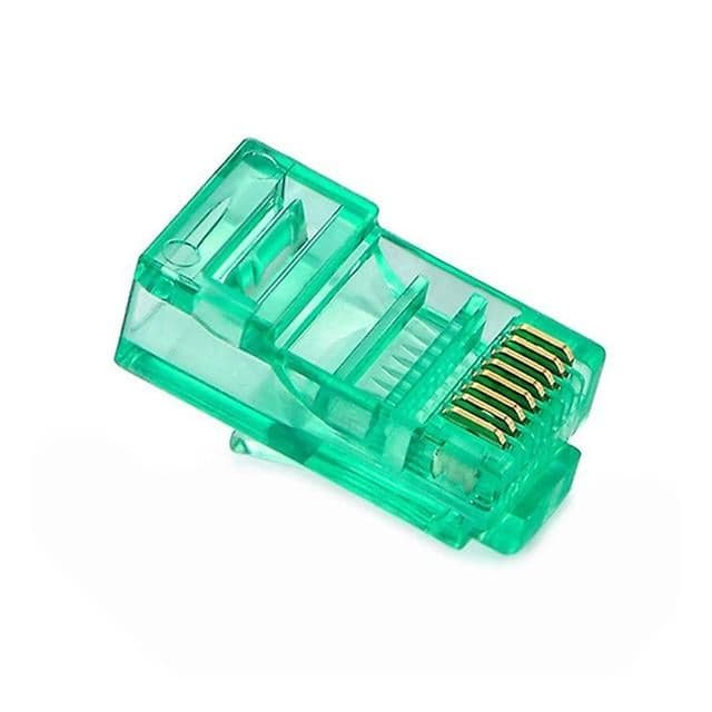 Powermaster PM-22703 RJ45 CAT6 8P/8C Yeşil Soket (100'lü Paket)