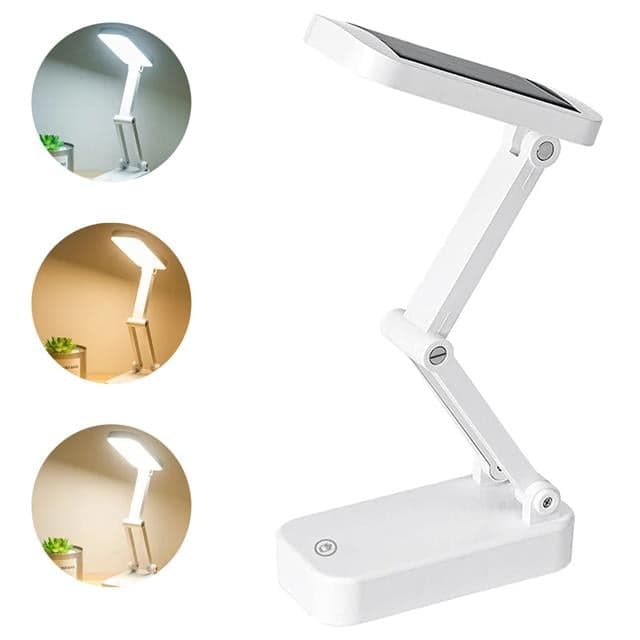 Powermaster PM-24440 Katlanabilir Dokunmatik Tuşlu Solar / Şarjlı Ledli Masa Lambası