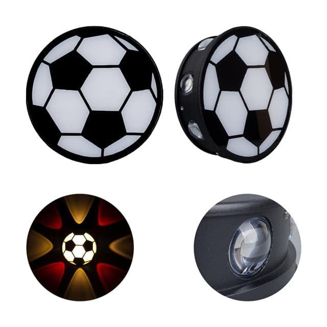 PowerMaster PM-24456 Gün Işığı - Kırmızı Futbol Topu Dekoratif LED Duvar Aplik