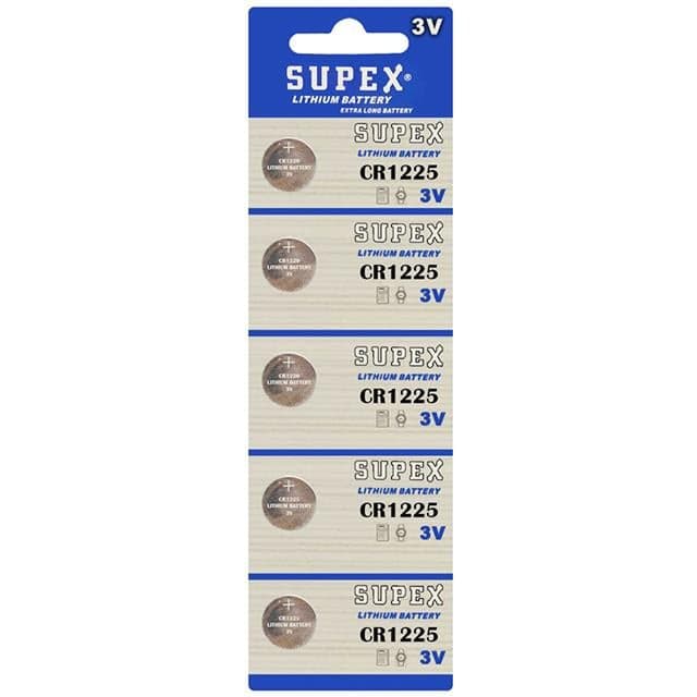 Supex CR1225 3 Volt Lityum Pil 5'li Paket