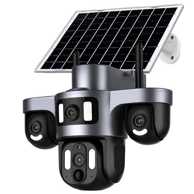 Canavis CA-15002 4G SIM Kartlı Solar PTZ Dış Mekan IP66 Güvenlik Kamerası + Çift Antenli Akıllı AI Takip