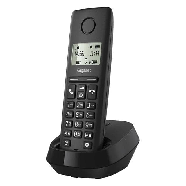Gigaset Pure 100 Siyah DECT Telsiz Telefon - 14 Saat Konuşma 50 Kişilik Rehber Kapasitesi