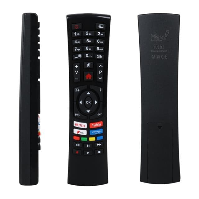 Vestel R/C 4391P, 70U9600 - Hi Level 49HL660 Black Fplay -Netflix - Youtube - Play Tuşlu Lcd Led Tv Kumanda