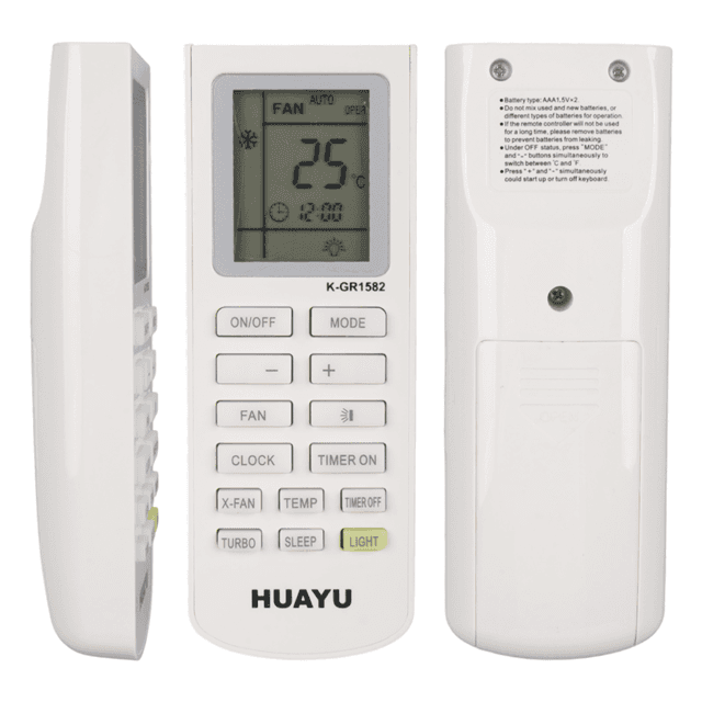 Huayu K-GR1582 Üniversal Gree Akıllı Klima Kumandası