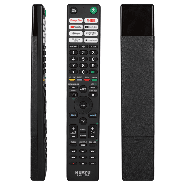RM-L1890 Sony Netflix Youtube Prime Video Google Play Disney+ Tuşlu LCD Led TV Kumanda