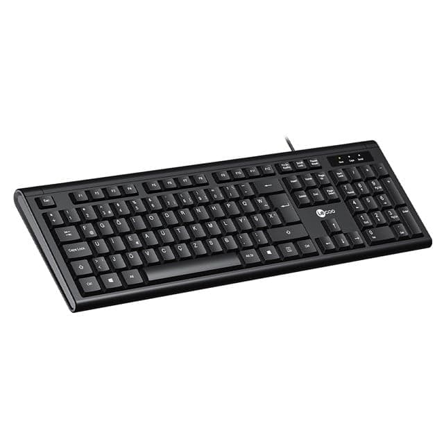 Lenovo Lecoo KB101 USB Kablolu Siyah Türkçe F Klavye (Numpadli)