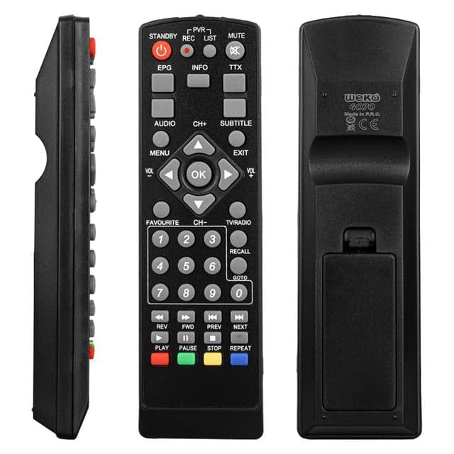 Mersat Mini HD - Grundig DSR 7150 - Botech 2010 / 7200 HD - Akiwa AKW 18500 - Yumatu Slim HD Uydu Alıcı Kumandası