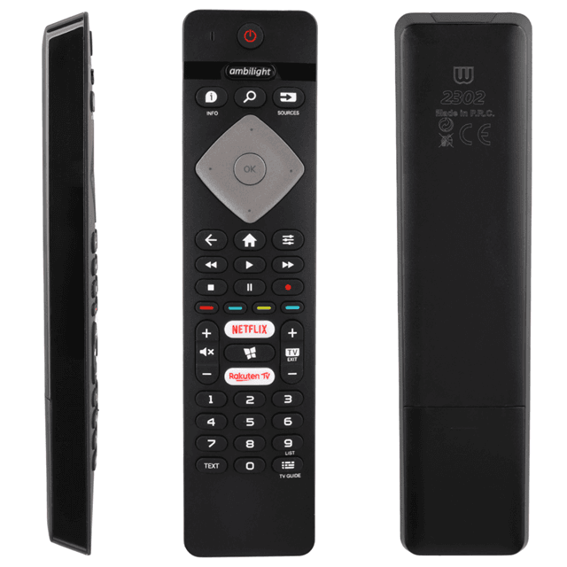 Philips 43PUS6504/62 Ambilight Netflix-Rakuten Tv Tuşlu Led Tv Kumandası