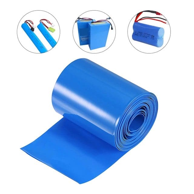 Powermaster 1 Metre 82 Mm Mavi PVC Shrink Isı İle Daralan 18650 Pil Yalıtım Kılıfı