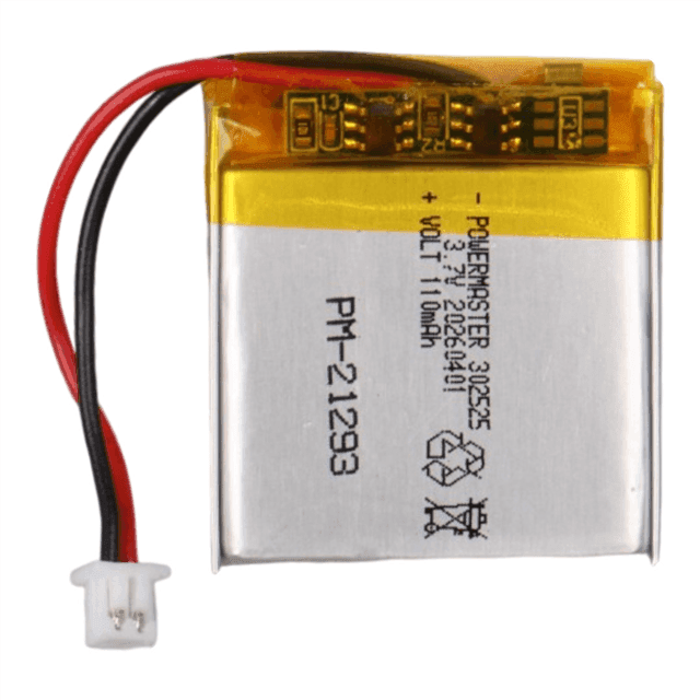 Powermaster PM-21293 3.7V 110mAh 302525 3.5mm Soketli Lityum Polimer (Li-Po) Batarya Şarj Edilebilir Pil