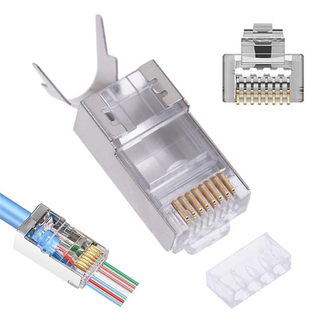 PowerMaster PM-25747 EZ-RJ45 Açık Uçlu Soket Plug Yeni Nesil Cat6 - Cat7 8P/8C Tekli