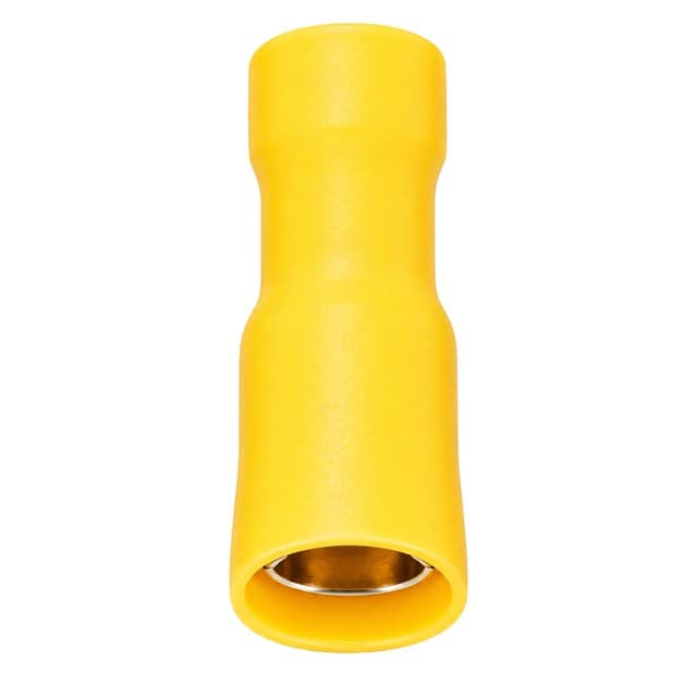 PowerMaster PM-39074 4-6mm2 Kesit 25x8x7mm Soket Sarı İzoleli Kablo Pabucu (100'lü Paket)