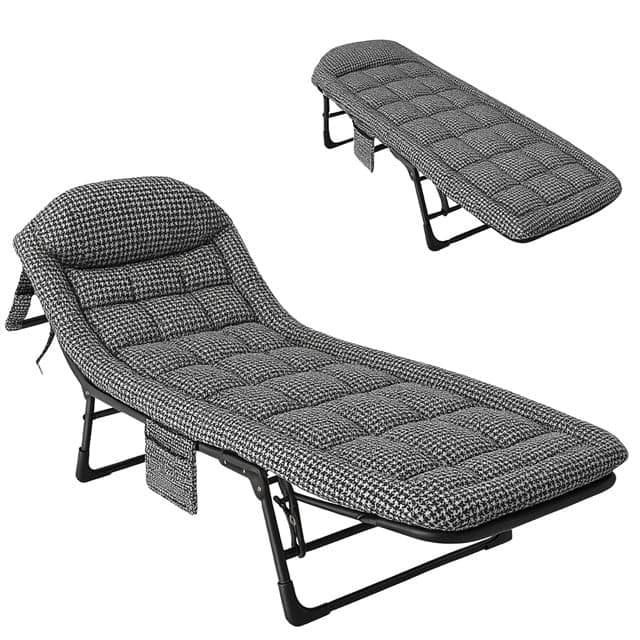 Sunup SN-26975 Taşınabilir Ayarlanabilir 5 Kademe Sünger Kamp Yatak Şezlong (Kazayağı)