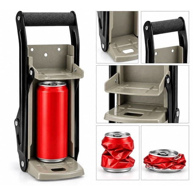 Sunup SN-29157 Çok Fonksiyonlu Metal Teneke Konserve Plastik Şişe Sıkıştırma Aleti