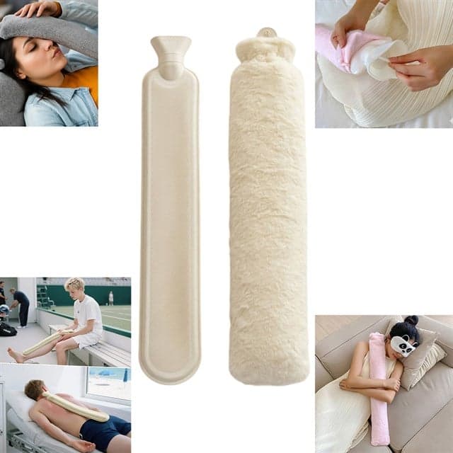 Sunup SN-29910 Peluş Kılıflı Yumuşak Dokulu Uzun 76 Cm 2500 Ml Kapasiteli Sıcak Su Torbası