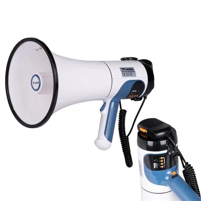Westa WM-90UBT USB-SD-AUX-MP3-Bluetooth Şarjlı Mikrofonlu 100 Watt Megafon